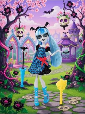 2012 Monster High Freaky Fusion Ghoulia Doll